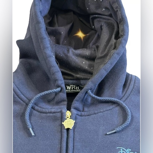 WISH DISNEY 2023 MOVIE PROMOTIONAL Star Full Zip HOODIE SWEATSHIRT XL XLARGE - Picture 4 of 5